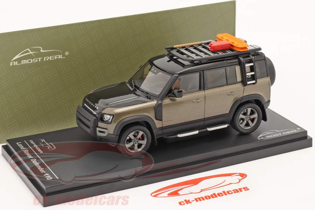 Land Rover Defender 110 Año de construcción 2020 marrón metálico 1:43 Almost Real