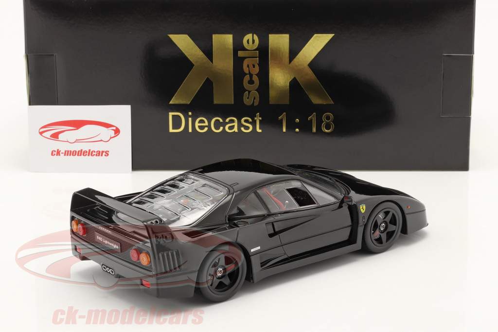 Ferrari F40 Lightweight Année de construction 1990 noir 1:18 KK-Scale