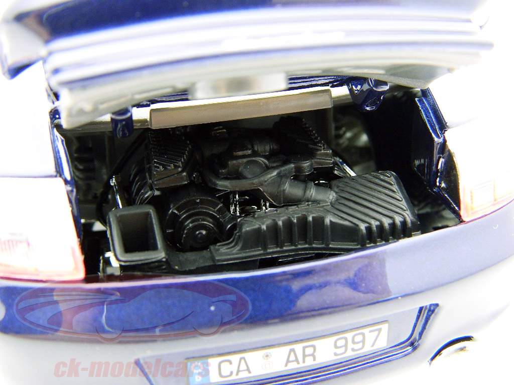Tipo Porsche 911 Turbo 996 blu scuro / blu scuro 1:18 Bburago