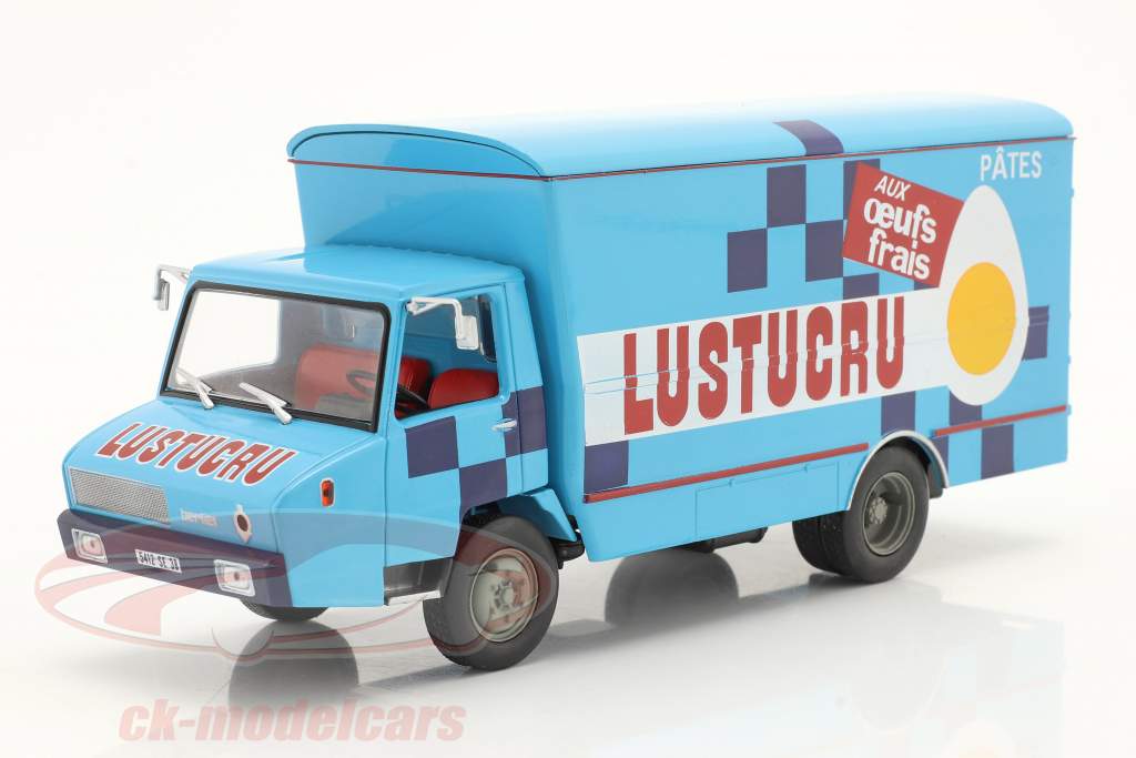 Berliet Stradair 20 bestelwagen Lustucru bouwjaar 1968 blauw 1:43 Hachette