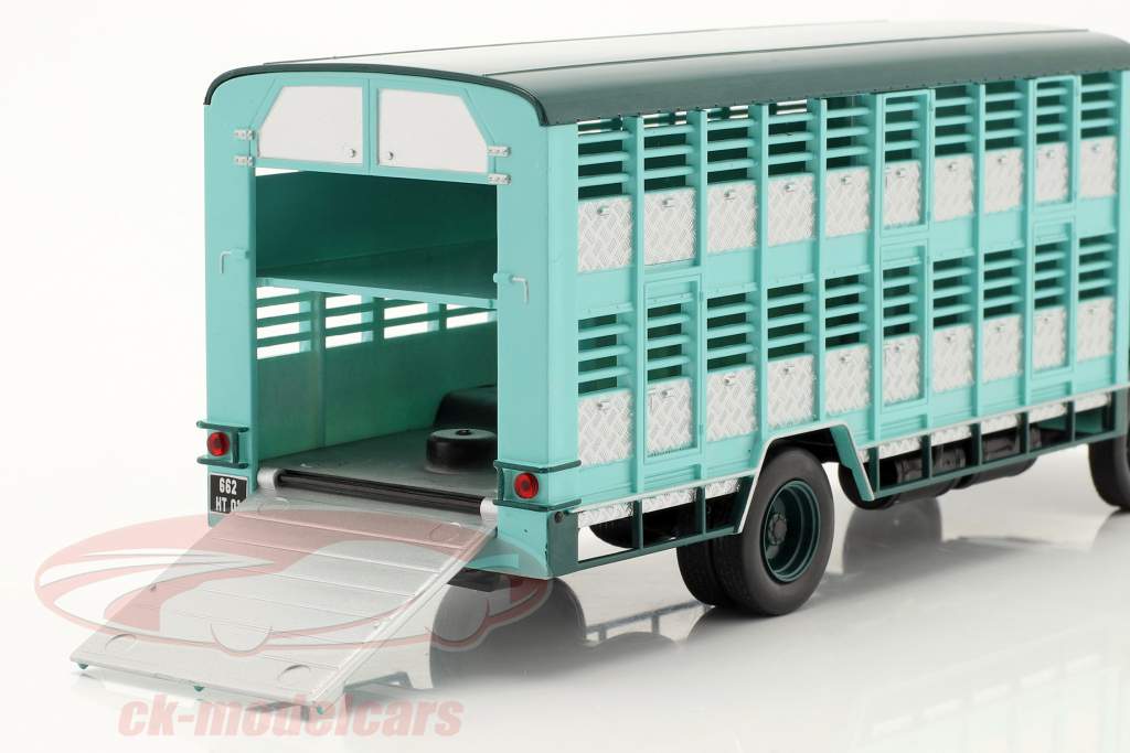 Berliet Stradair 10 Cochonniere Byggeår 1966 turkis 1:43 Hachette