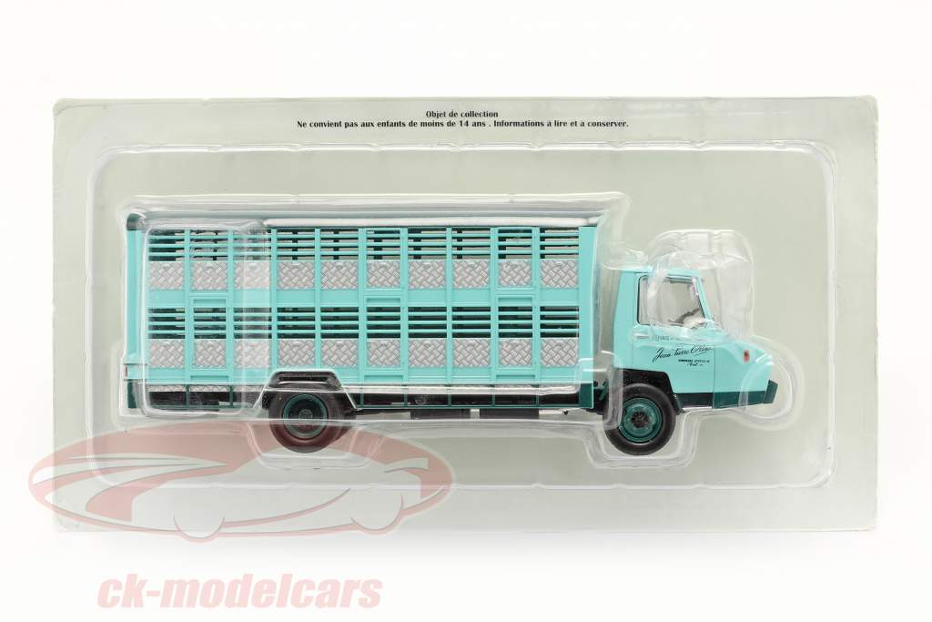 Berliet Stradair 10 Cochonniere Byggeår 1966 turkis 1:43 Hachette