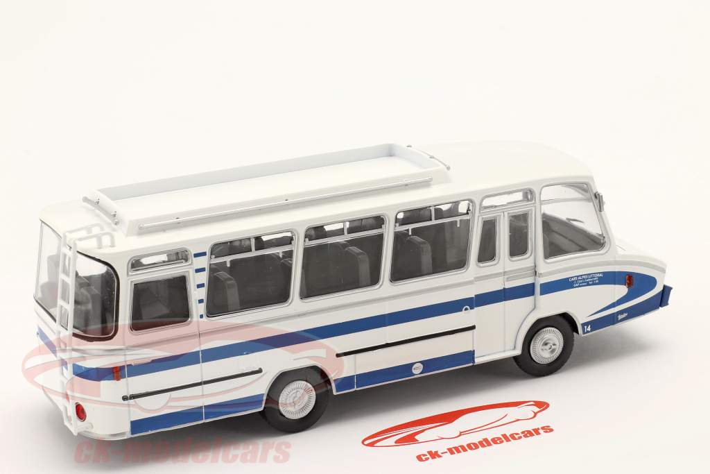 Berliet Stradair Autocar Año de construcción 1965 blanco / azul 1:43 Hachette