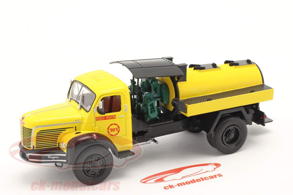 Berliet GLM 10 R Дегтярная машина Год постройки 1957 желтый 1:43 Hachette
