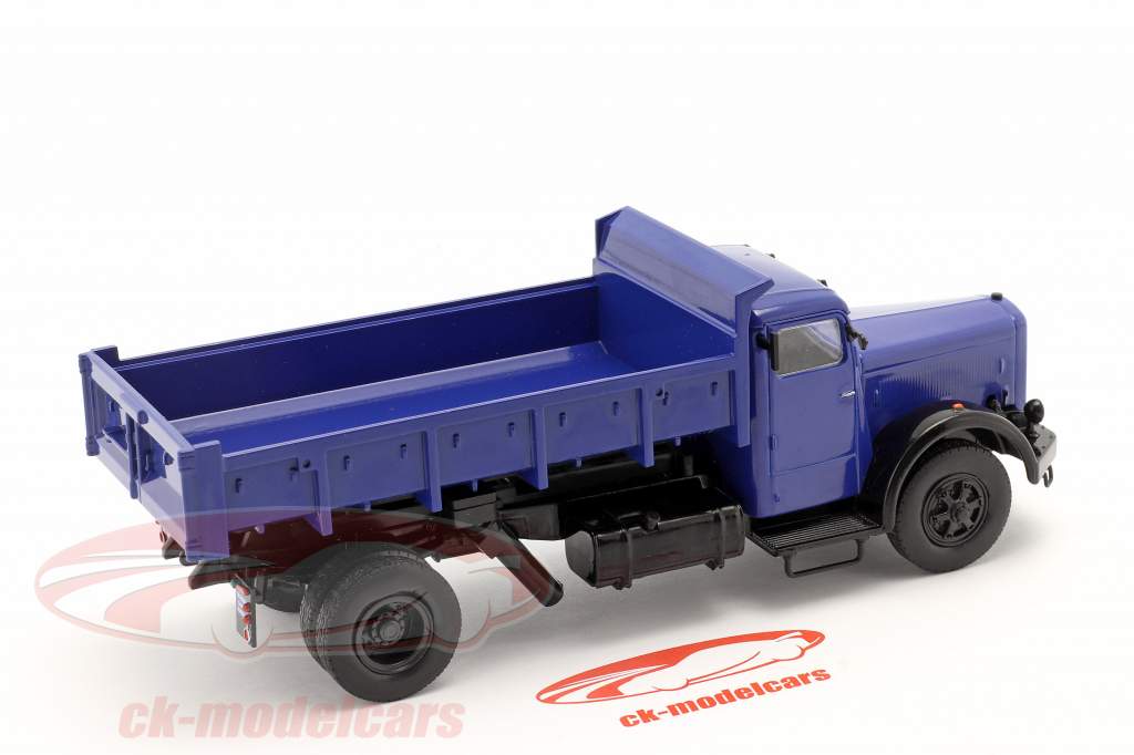 Berliet GDM 10W Skraldevogn Byggeår 1949 mørkeblå 1:43 Hachette
