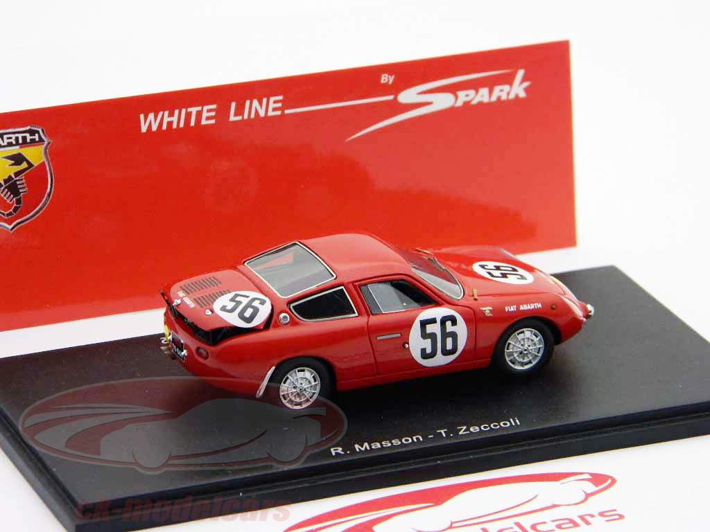 Abarth Fiat 700S #56 24h LeMans 1962 Masson / Zeccoli 1:43 Spark 