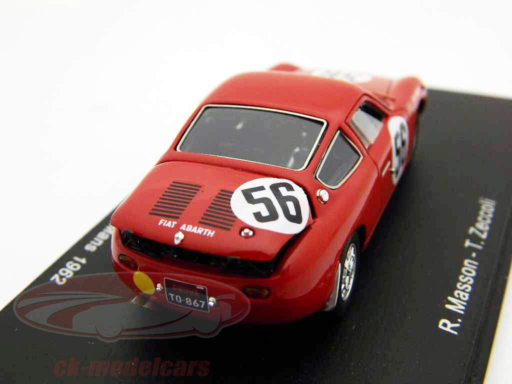 Abarth Fiat 700S #56 24h LeMans 1962 Masson / Zeccoli 1:43 Spark 