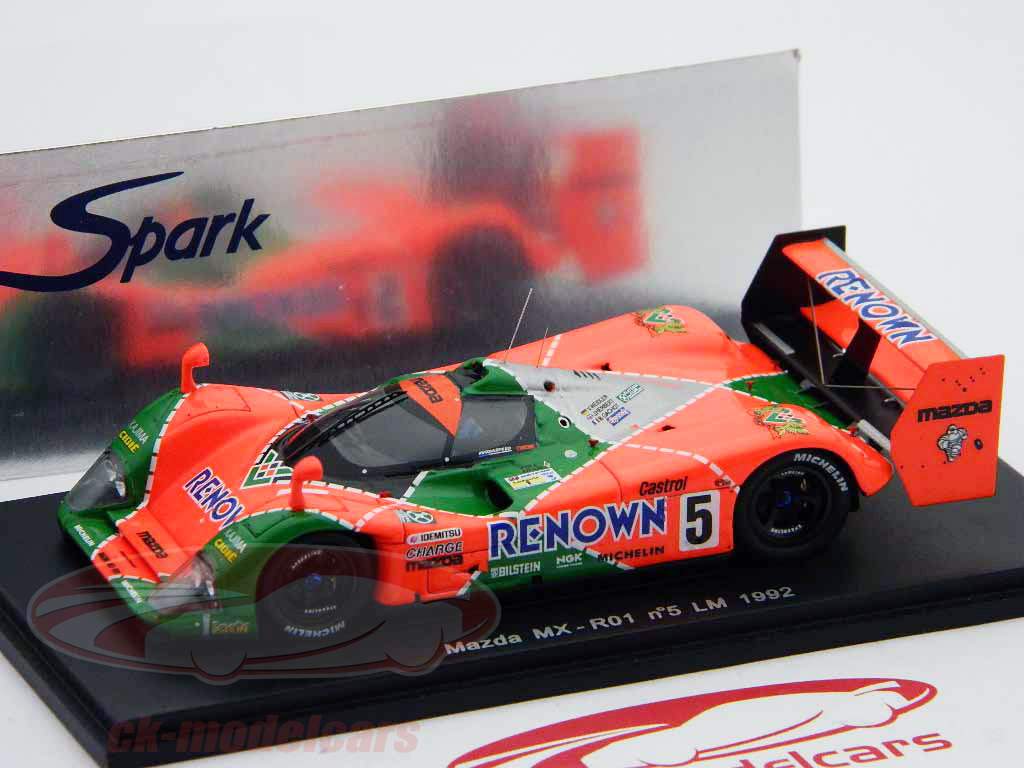 Mazda MX-R01 #5 24h LeMans 1992 Herbert / Weidler / Gachot 1:43 Spark