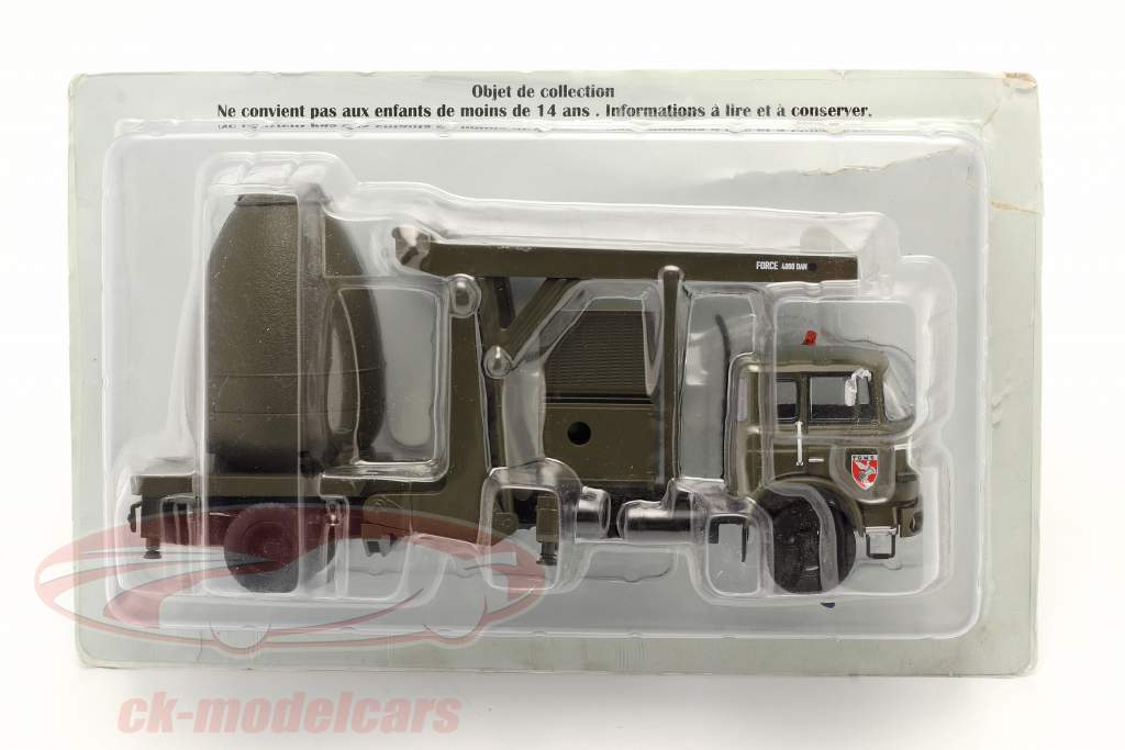 Berliet VTC Militär Raketen-Transporter Baujahr 2018 dunkeloliv 1:43 Hachette