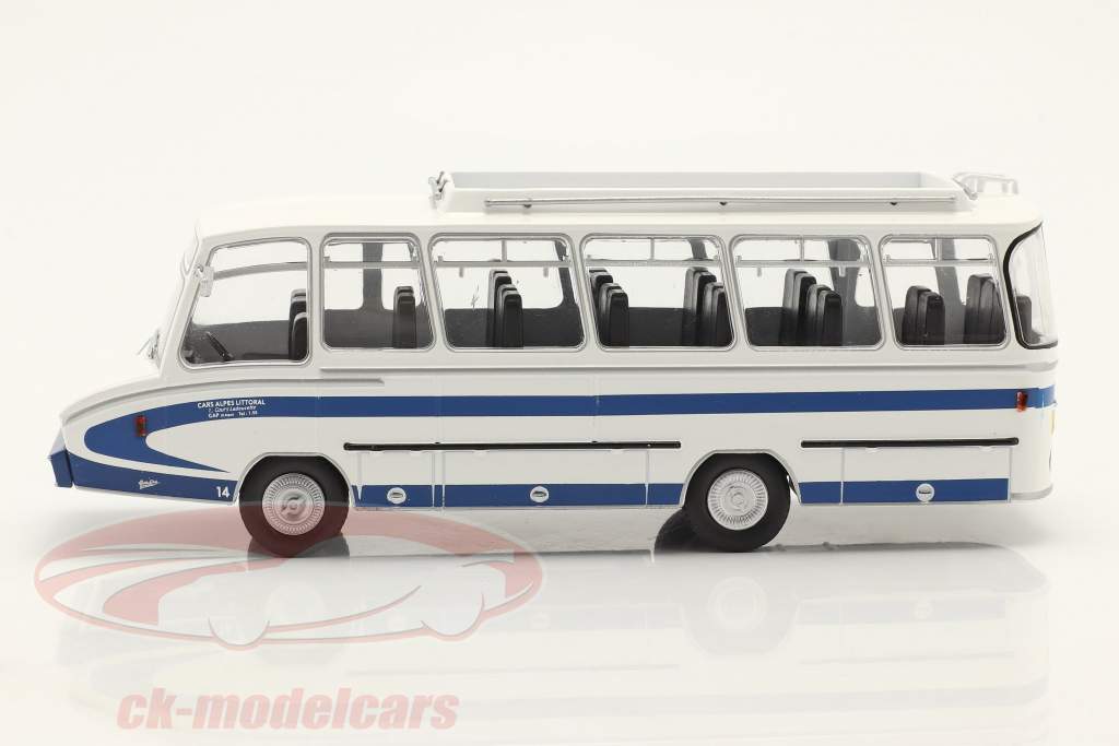 Berliet Stradair Autocar Byggeår 1965 hvid / blå 1:43 Hachette