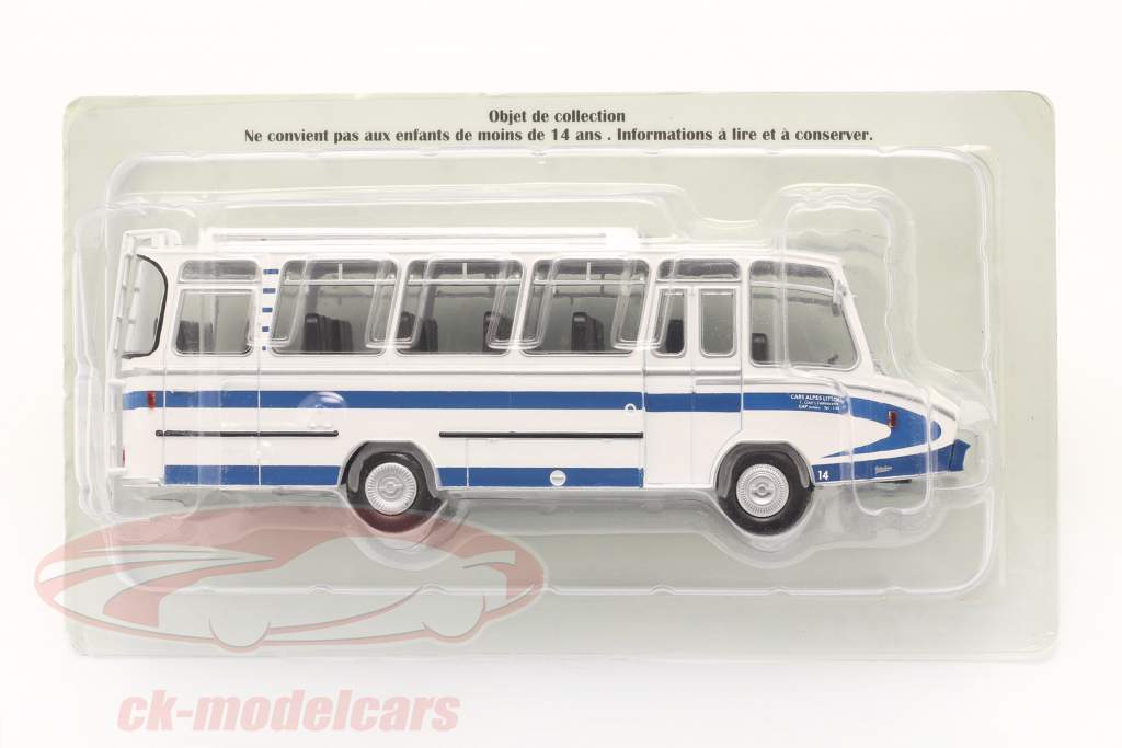 Berliet Stradair Autocar year 1965 white / blue 1:43 Hachette