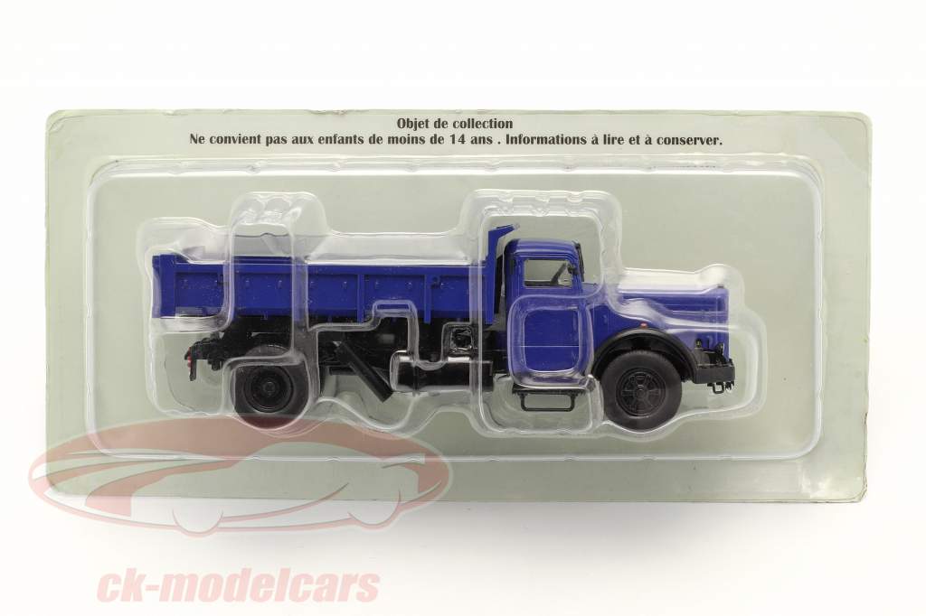 Berliet GDM 10W Skraldevogn Byggeår 1949 mørkeblå 1:43 Hachette