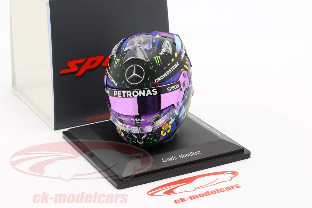 Lewis Hamilton #44 Winner British GP Silverstone Formel 1 2021 Helm 1:5 Spark