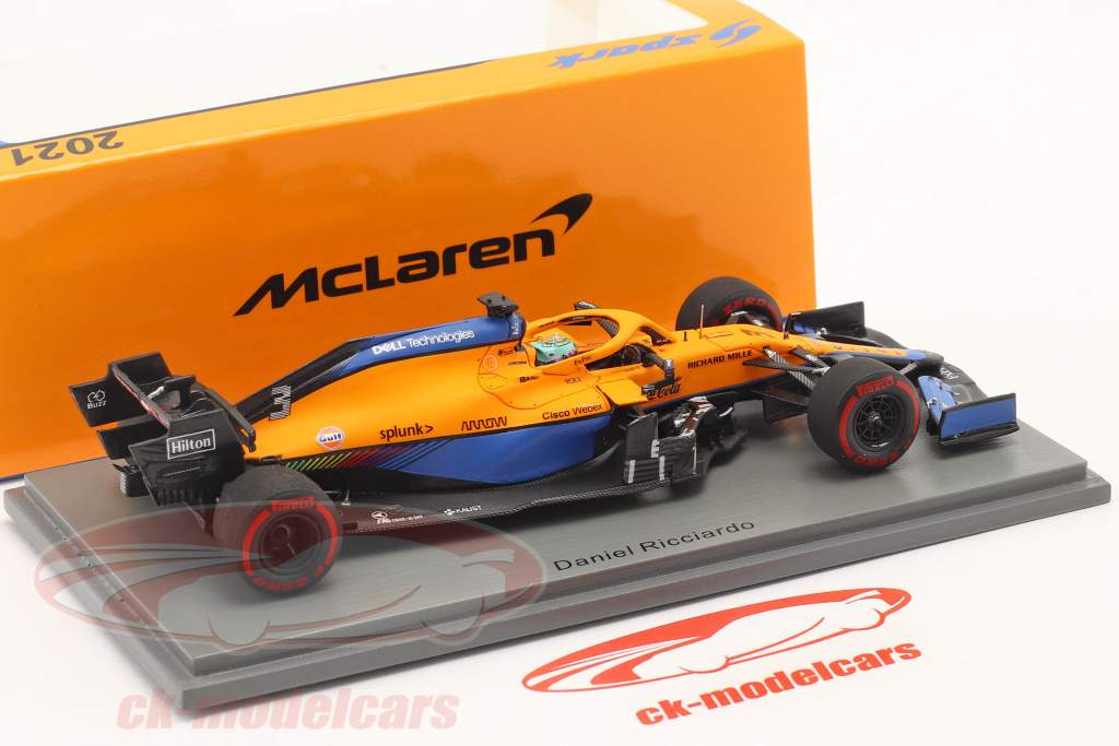 Daniel Ricciardo McLaren MCL35M #3 Séptimo Bahréin GP fórmula 1 2021 143 Spark