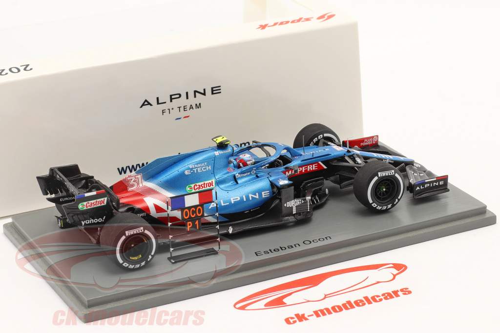 Esteban Ocon Alpine A521 #31 Sieger Ungarn GP Formel 1 2021 1:43 Spark