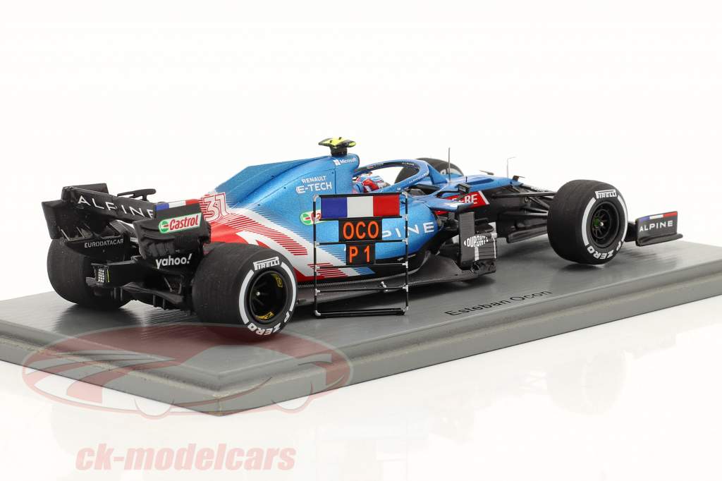 Esteban Ocon Alpine A521 #31 Sieger Ungarn GP Formel 1 2021 1:43 Spark