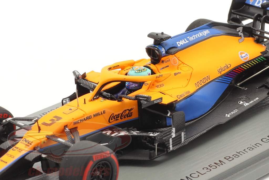 Daniel Ricciardo McLaren MCL35M #3 Séptimo Bahréin GP fórmula 1 2021 143 Spark