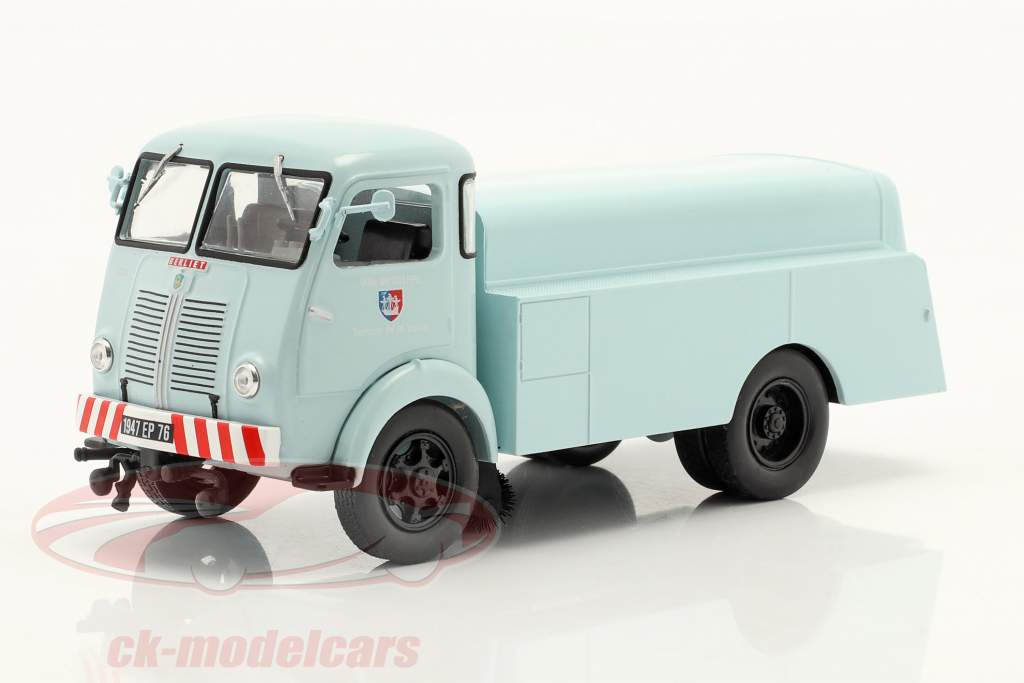 Berliet GLB Sprinkler fejemaskine Byggeår 1955 lys blå 1:43 Hachette