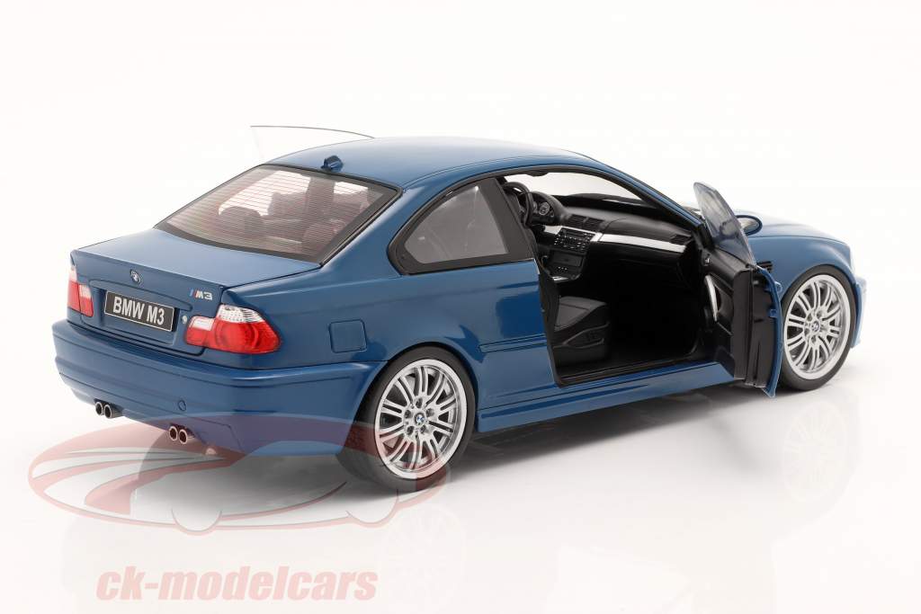BMW M3 (E46) year 2000 Laguna Seca blue 1:18 Solido