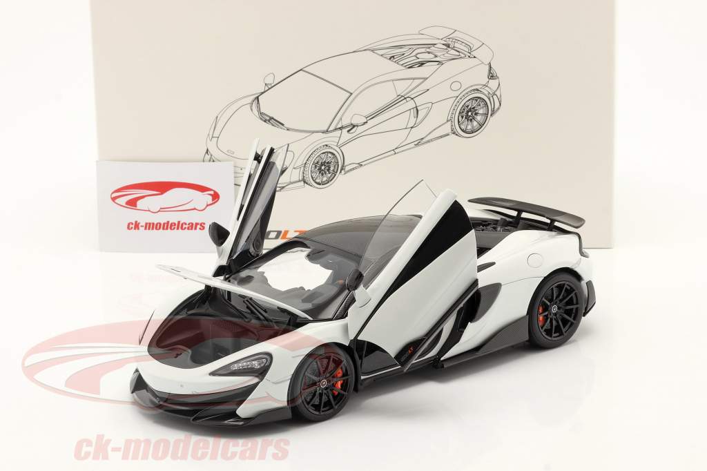 McLaren 600LT Año de construcción 2019 blanco 1:18 LCD Models