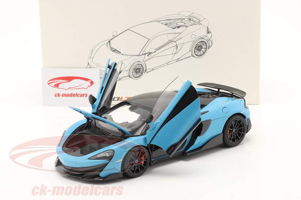 McLaren 600LT Année de construction 2019 ciel bleu 1:18 LCD Models