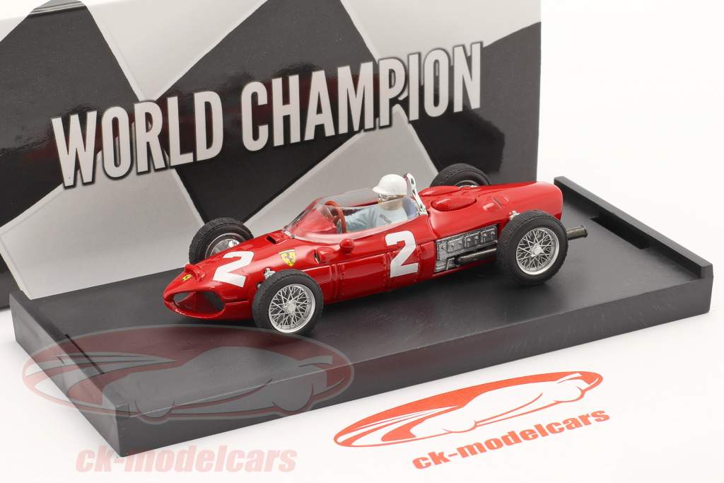 Phil Hill Ferrari 156 #2 Gagnant italien GP formule 1 Champion du monde 1961 1:43 Brumm