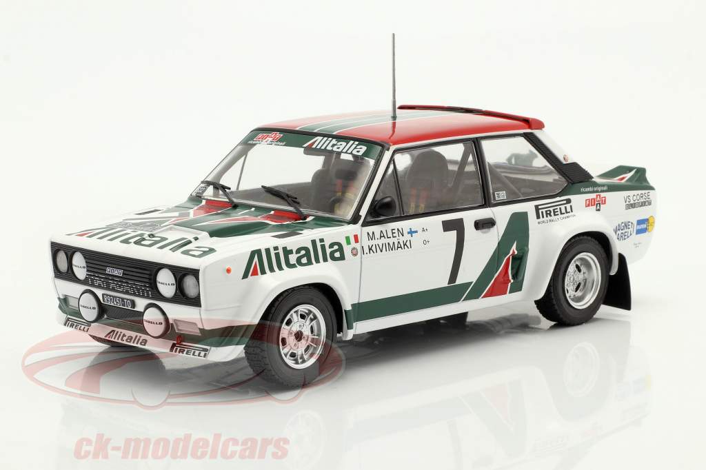 Fiat 131 Abarth #7 2nd Rallye Akropolis 1978 Alen, Kivimäki 1:24 Ixo