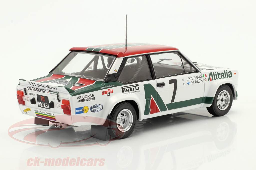 Fiat 131 Abarth #7 2nd Rallye Akropolis 1978 Alen, Kivimäki 1:24 Ixo