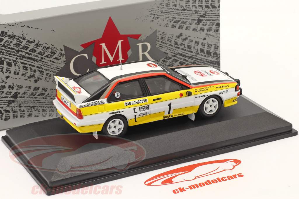 Audi quattro A2 #1 winner Rallye Monte Carlo 1984 Röhrl, Geistdörfer 1:43 CMR