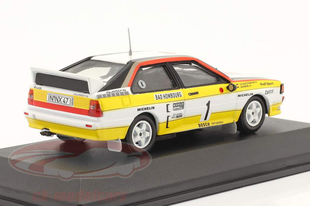 Audi quattro A2 #1 winnaar Rallye Monte Carlo 1984 Röhrl, Geistdörfer 1:43 CMR