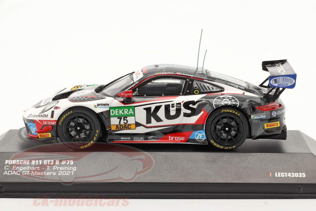 Porsche 911 GT3 R #75 ADAC GT Masters 2021 KÜS Team75 Bernhard 1:43 Ixo
