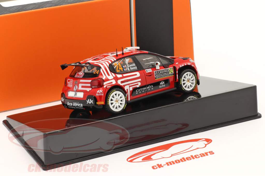 Citroen C3 Rally2 #24 Rally Monte Carlo 2021 Camilli, Buresi 1:43 Ixo