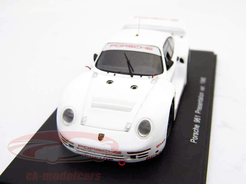 【数量限定】旧モデル在庫処分セールを開催します！ Presentation 961 Porsche 1:43 Spark ver. KBS040 white 1986 自動車