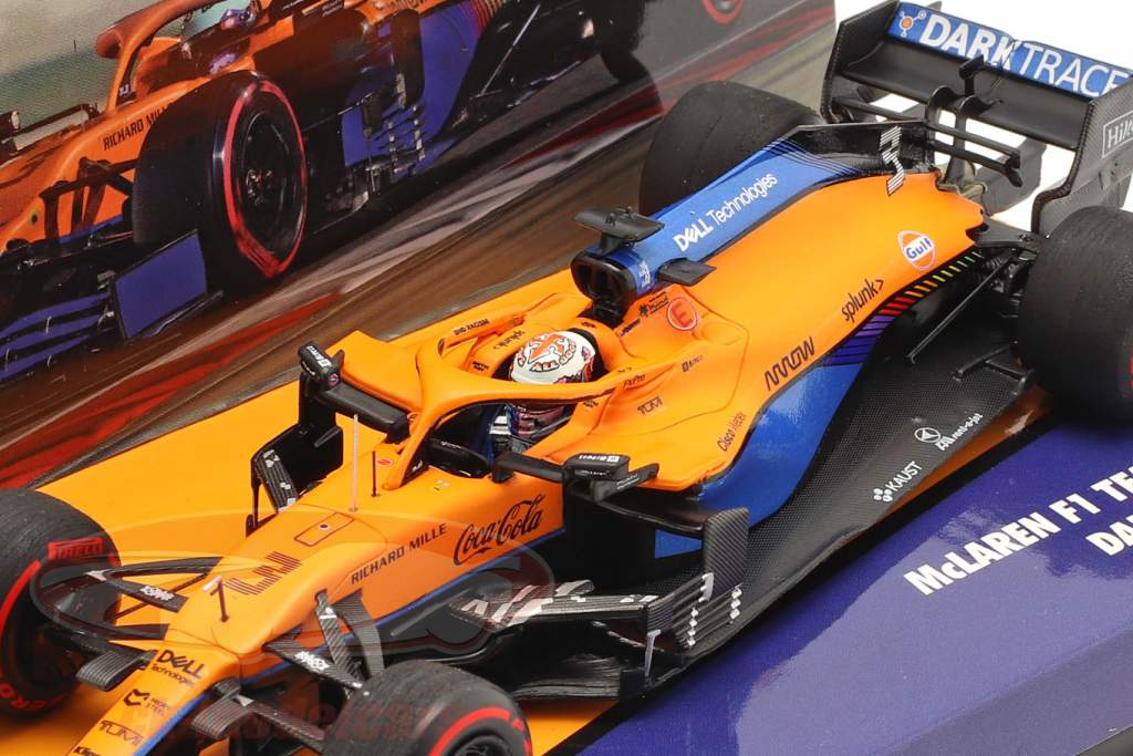 Daniel Ricciardo McLaren MCL35M #3 Séptimo Bahréin GP fórmula 1 2021 1:43 Minichamps