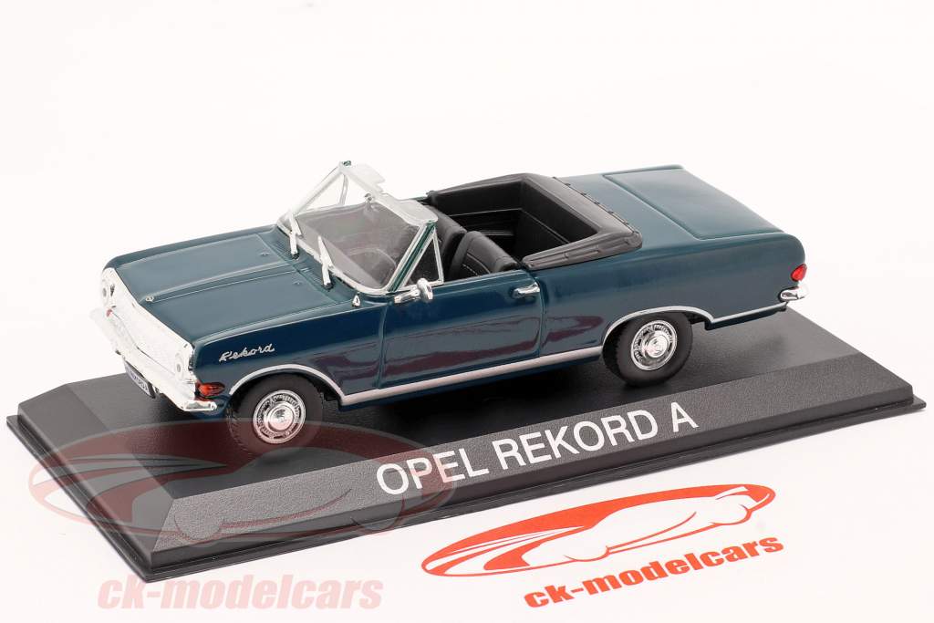 Opel Rekord A Convertible Année de construction 1963-65 vert foncé 1:43 DeAgostini