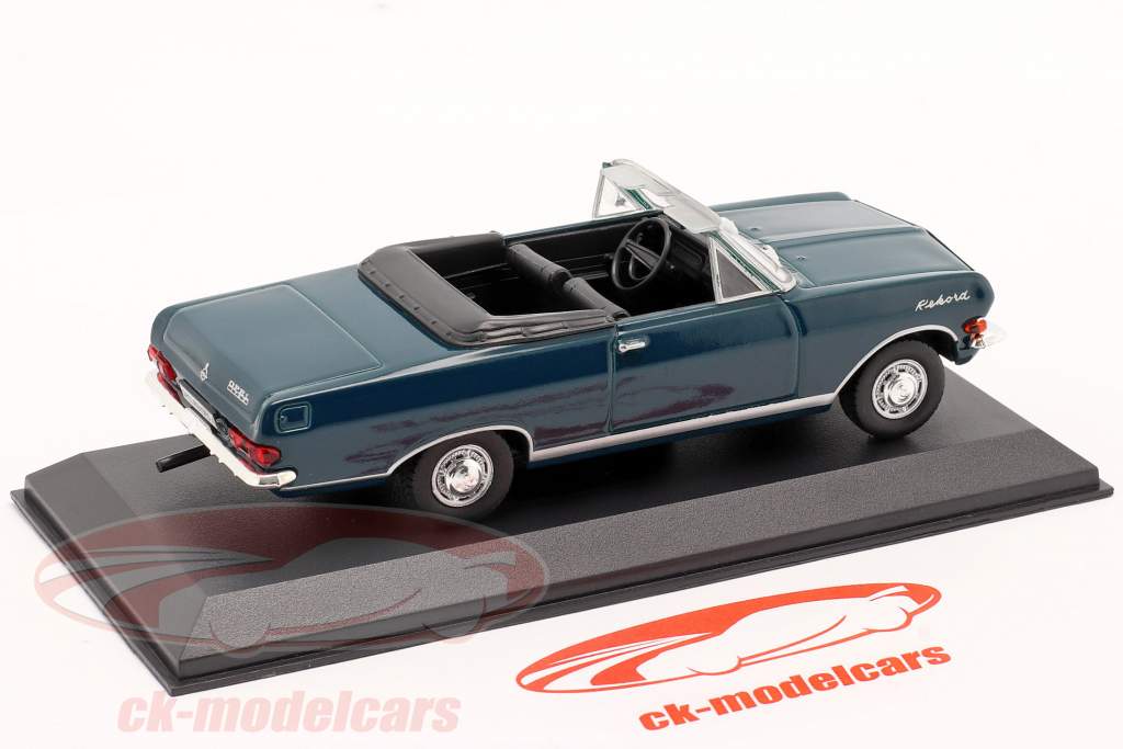 Opel Rekord A Convertible Année de construction 1963-65 vert foncé 1:43 DeAgostini