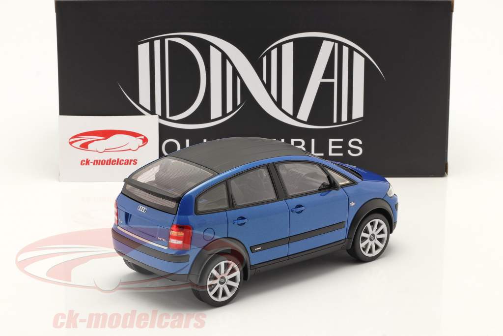 Audi A2 (8Z) colour.storm Año de construcción 2003 carrera azul 1:18 DNA Collectibles