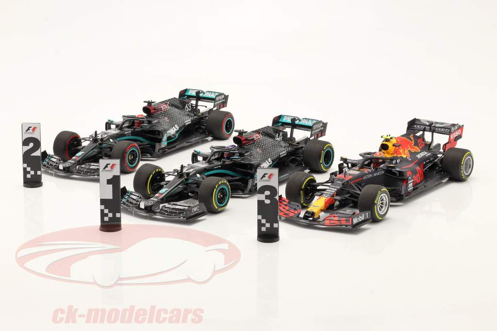 formula 1 Pit boards Podium (Set of 3) #1 #2 #3 1:18 Cartrix