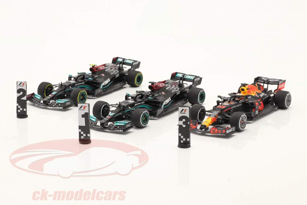 formula 1 Pit boards Podium (Set of 3) #1 #2 #3 1:43 Cartrix