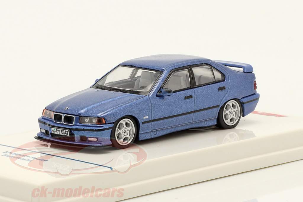 BMW M3 (E36) Sedan blå metallisk 1:64 Werk83