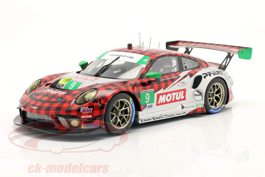 Porsche 911 GT3 R #9 Clase Ganador 12h Sebring 2021 Pfaff Motorsport 1:18 Spark