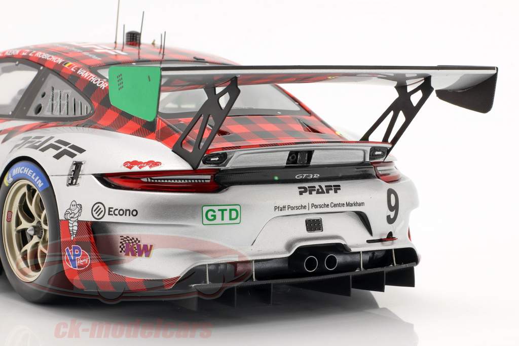 Porsche 911 GT3 R #9 Classer Gagnant 12h Sebring 2021 Pfaff Motorsport 1:18 Spark
