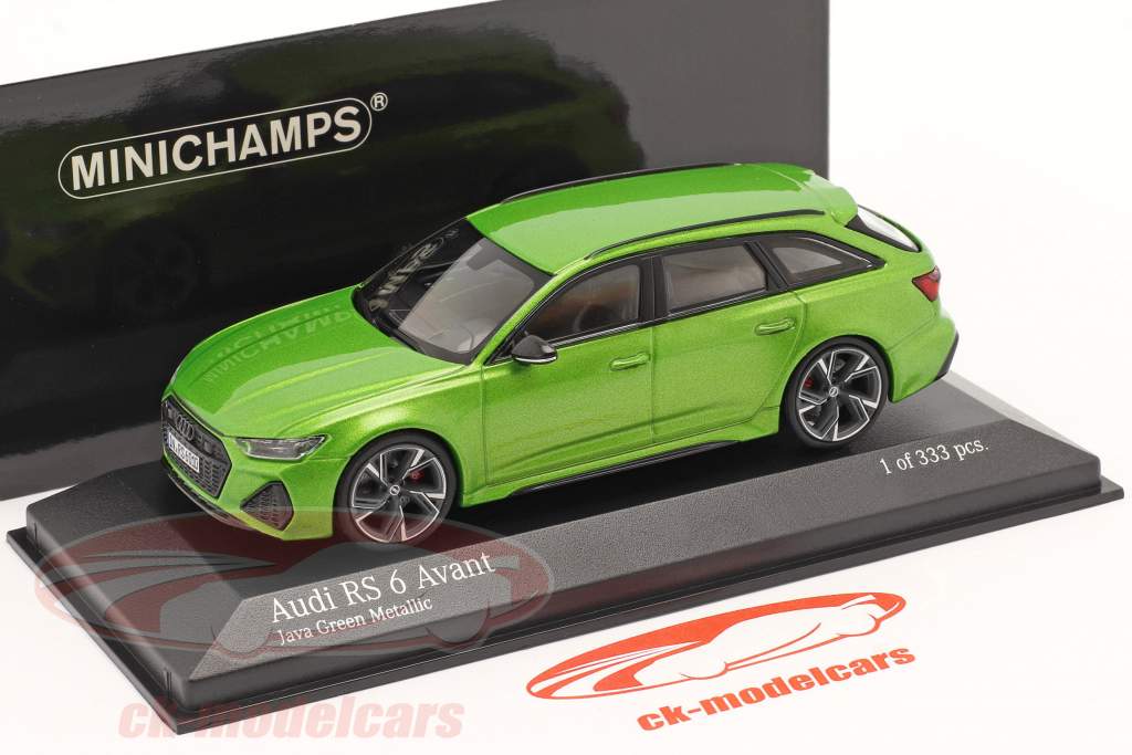 Audi RS 6 Avant 建設年 2019 java 緑 メタリック 1:43 Minichamps