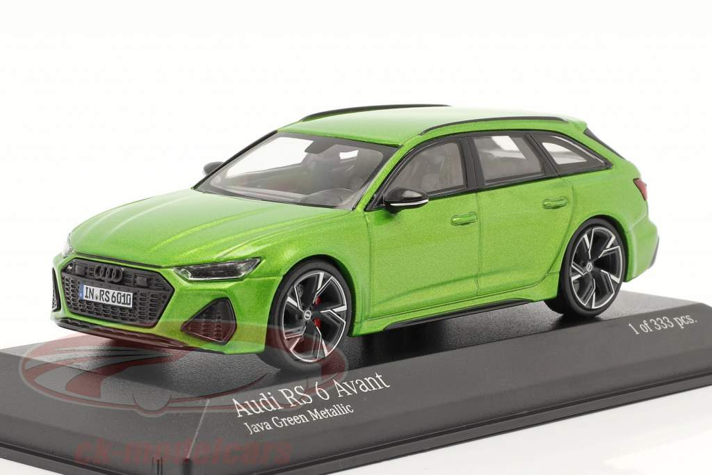 Audi RS 6 Avant 建設年 2019 java 緑 メタリック 1:43 Minichamps