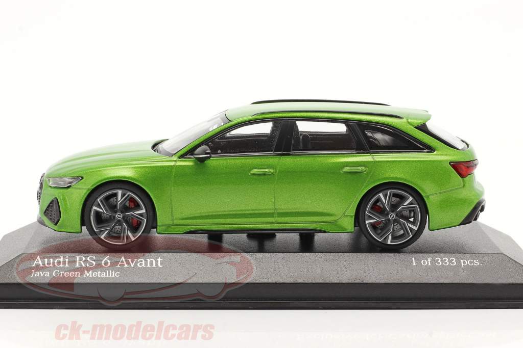 Audi RS 6 Avant 建設年 2019 java 緑 メタリック 1:43 Minichamps