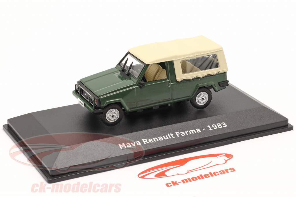 Mava Renault Farma 建设年份 1983 深绿色 / 浅褐色的 1:43 Hachette