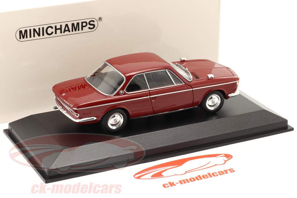BMW 2000 CS coupé Byggeår 1967 Granada rød 1:43 Minichamps