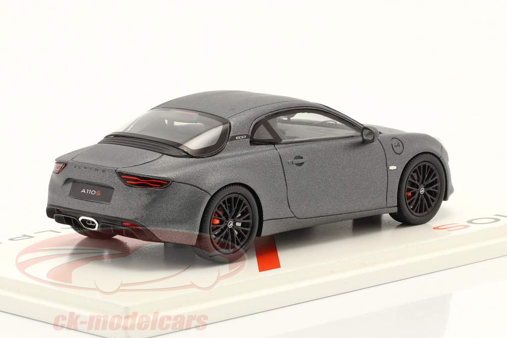 Alpine A110S year 2019 mat grey 1:43 Spark