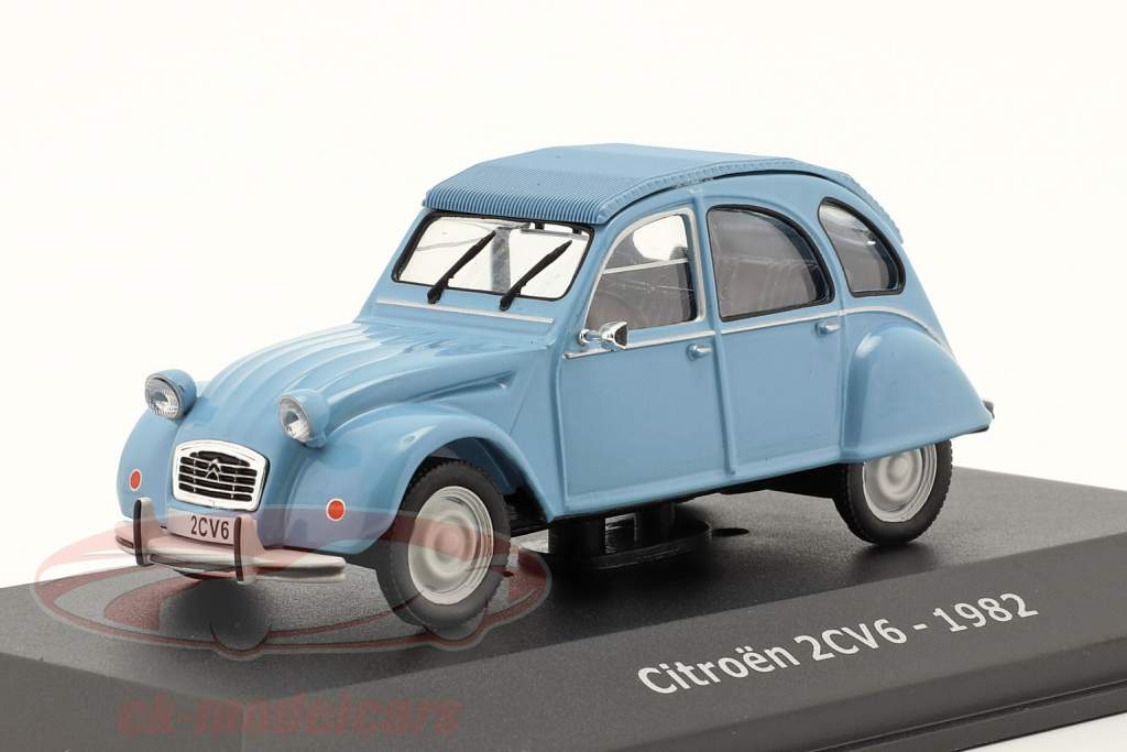 Citroen 2CV6 year 1982 light blue 1:43 Hachette