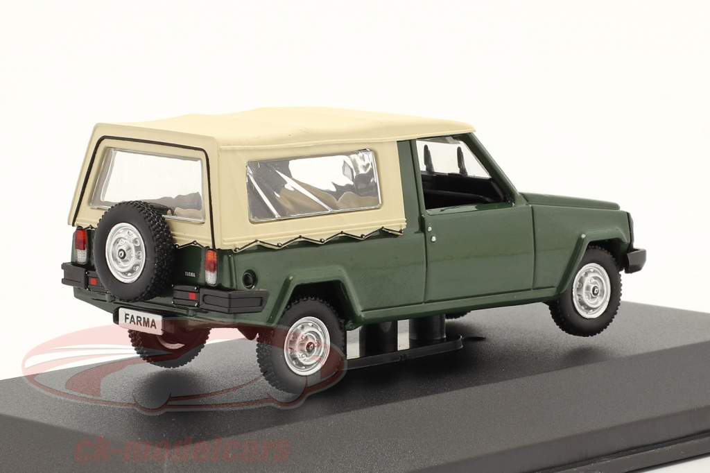 Mava Renault Farma Année de construction 1983 vert foncé / beige 1:43 Hachette